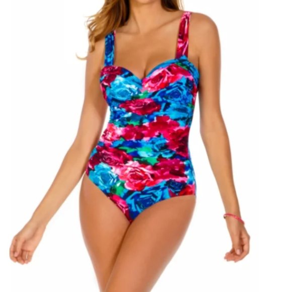 Miraclesuit Other - Miraclesuit Rose Saxxon Tummy Control One Piece Swimsuit, Size 14